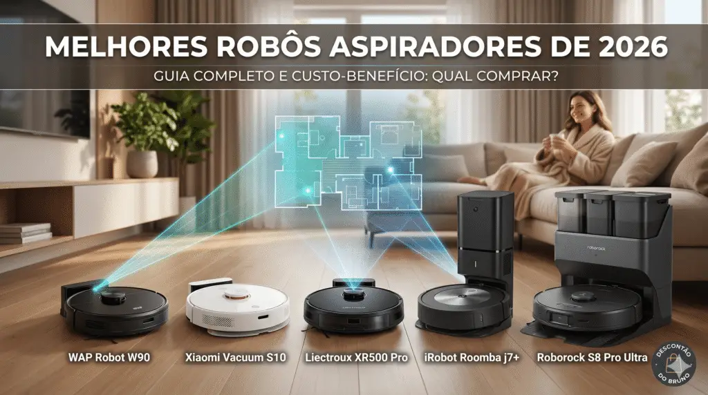 Cansado de Varrer Todo Dia? O Melhor Robô Aspirador de 2026 para Cada Bolso