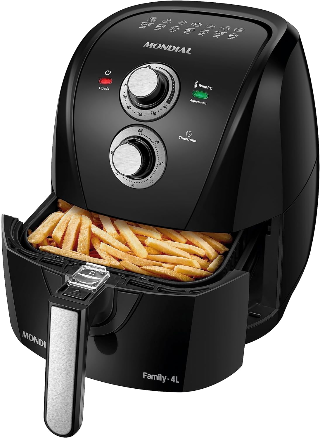 Fritadeira Air Fryer Custo-Benefício 2026 - Mondial Family AFN-40 Preta