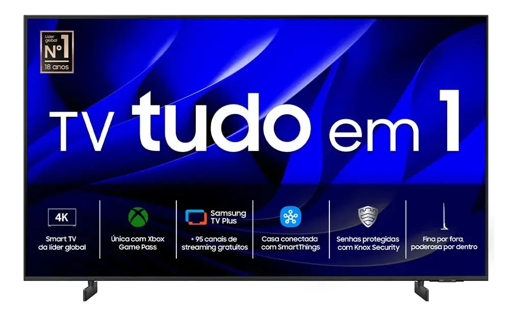 Samsung Crystal UHD DU8000 melhor TV custo-benefício para Copa 2026