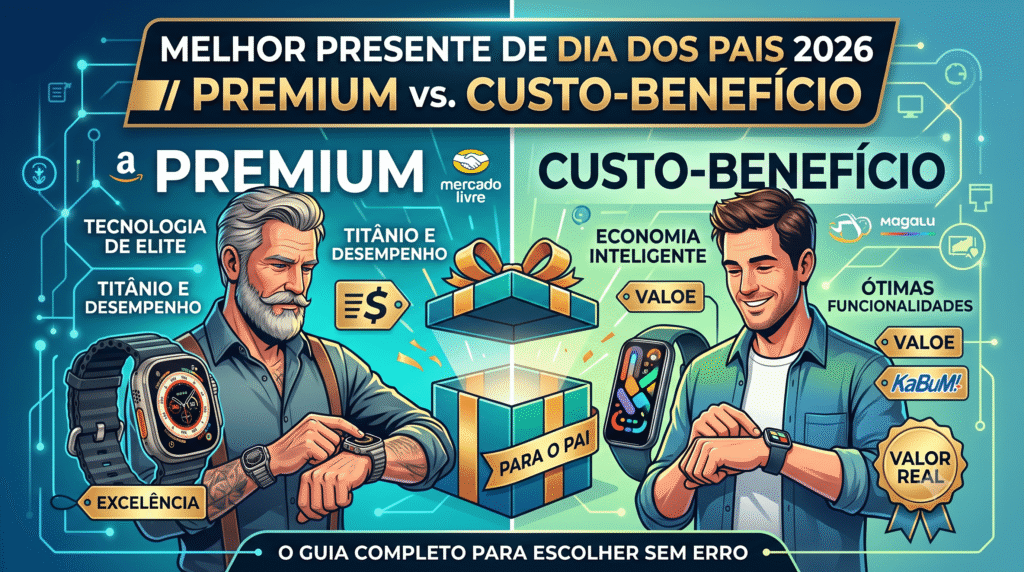 Seleção de produtos e guia para escolher o melhor presente de dia dos pais 2026